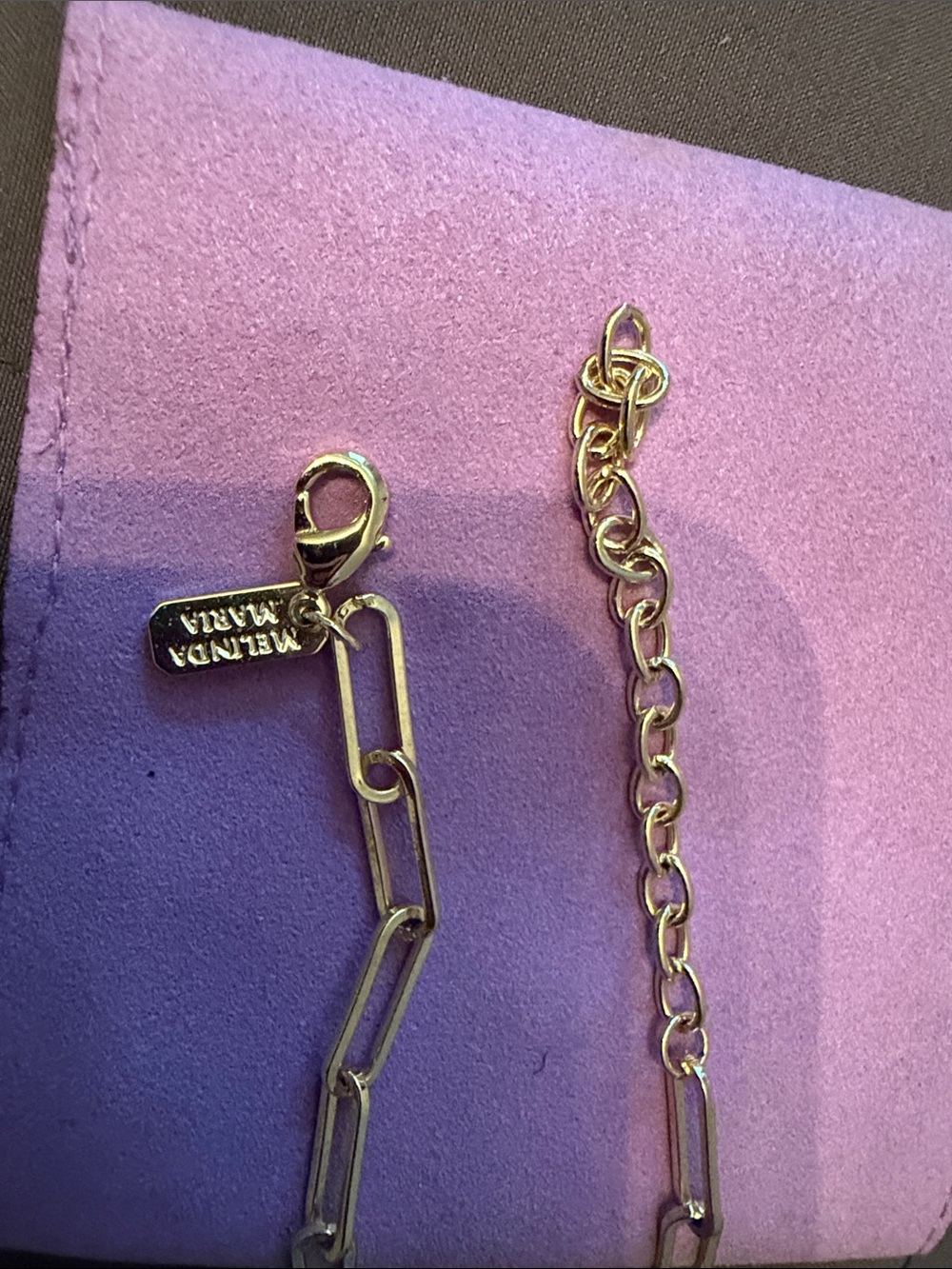 Melinda Maria Lariat Gold Necklace - Picture 3 of 5